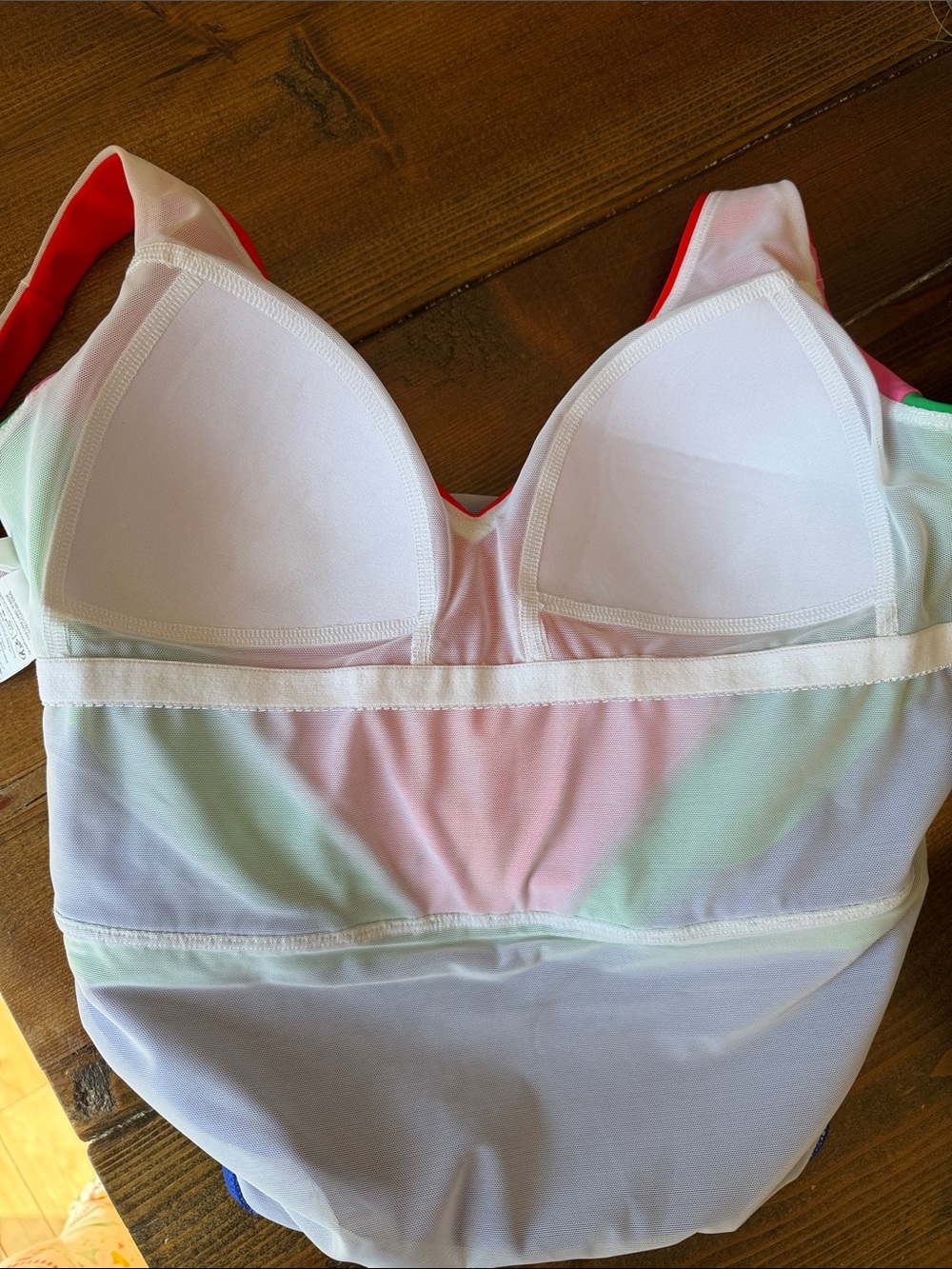 Boden Syros V Neck Swimsuit Multi Colorblock - Picture 12 of 13